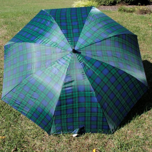 New Tartan Golf Umbrella Scotland Black Watch Plaid Large - Picture 10 of 12